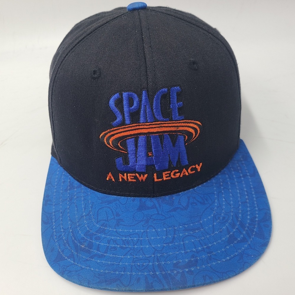 Space Jam Hat Snapback Black Blue A New Legacy Movie Flat Brim Casual Wear‎ Men
